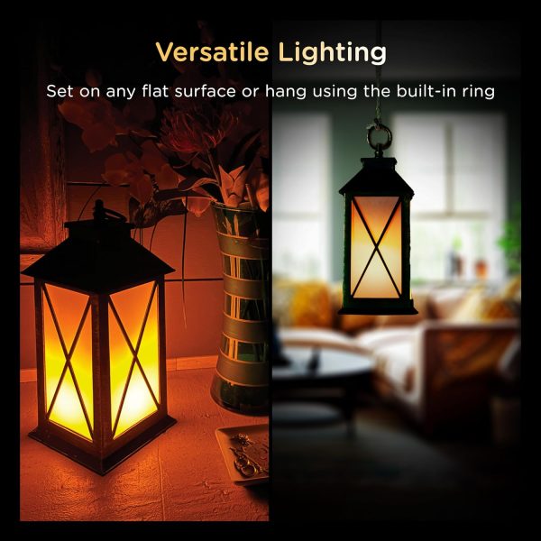 custom wholesale enbrighten basics flameless candle led lantern, battery operated, warm color, with timer, great for indoor décor, bedroom, kitchen, living room 76653 oem/odm services