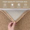 global sourcing kozyfly boho rugs for entryway 2x3 ft small area rugs washable rugs rubber backed front door rug cotton entrance rugs for front porch bathroom kitchen bedroom, tan/brown oem/odm services