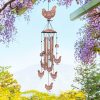 producer to buyer chicken wind chimes for outside,chicken gifts for women/men/sympathy gift/memorial gifts/birthday festival gifts metal windchimes outdoors/indoors,patio decor,garden decor,home,yard decor discounted pricing