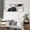 factory direct oakrain 3 pack metal wall art - abstract planet & orbit lines minimalist modern wall decor for living room, bedroom, office, entryway (11.8 x 15.7 x 0.47 inches) volume discount