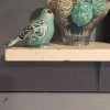 dropship from factory distressed finish ceramic bird figurine home decor - assorted set of 3 mass production supply