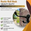 competitive pricing rustic wall hooks heavy duty: black cast iron hooks for bags, coat, towels and hat, farmhouse decorative antique wall hooks one-stop wholesale