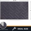 global sourcing purrugs dirt trapper door mat 20" x 31.5", non-slip machine washable entry rug, shoe scraper, dog door mat, super absorbent welcome mat for front & back door, muddy wet shoes & paws oem/odm services