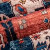 global sourcing serissa boho rugs for entryway, 2x3 rust entryway rug non-slip washable small area rug, ultra soft oriental vintage low-pile indoor door mat floor carpet for entrance bedroom kitchen bathroom oem/odm services