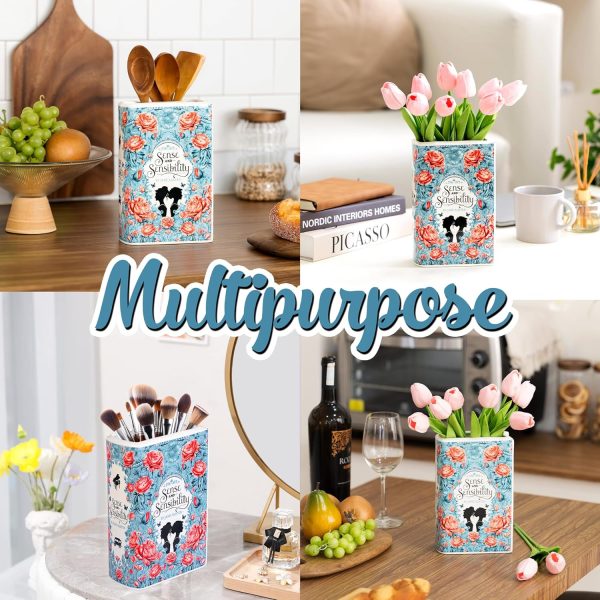 oem/odm services book shaped decorative vase ceramic vases for home decor vase for book lovers (sense & sensibility) affordable bulk deals