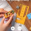 supplier direct rolife book nook kit wooden bookcase 9.5" garden house miniature kit with led decorative bookends, 3d puzzles for adults craft hobby for girls boys adults wholesale prices