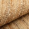 manufacturer direct homemonde handwoven 8'x10' jute area rug natural solid braided - eco friendly natural fiber - reversible farmhouse rug for living room, hallway, bedroom, dinning room, kitchen, office trade price