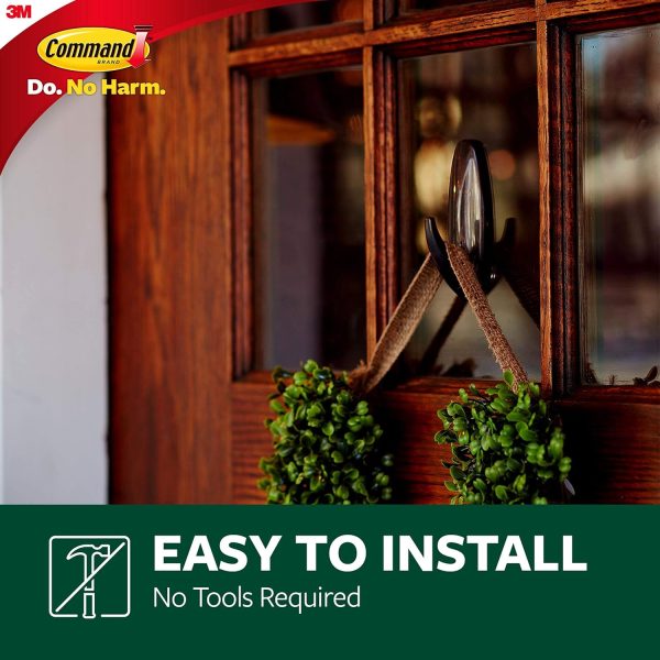 competitive pricing command outdoor large bronze hooks, holds up to 5 lb, 3 hooks and 4 command strips, damage free hanging wall hooks for hanging christmas decorations with weather resistant strips one-stop wholesale