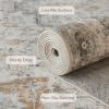 global sourcing genimo area rug 2x3 doormat, machine washable low pile rugs, small retro chenille entryway mat for entrance, hallway, kitchen and corridor, light taupe brown oem/odm services