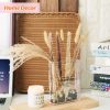 oem/odm services book-shaped vase for flowers, book lovers gifts, aesthetic room decor cute flowers vases & must-have for home, bookshelf, bedroom & office decor for women & teacher gift - like mothers day (clear) affordable bulk deals