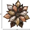 factory direct touch of class arris layered floret wall art - metal - multi metallic - copper, bronze, gold, silver - striking blossom decor for bedroom, living room, dining room, entryway, foyer volume discount