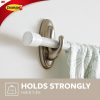 competitive pricing command 5 lb large brushed nickel color hooks, 1 hook and 2 command strips, damage free coat hooks with adhesive strips, traditional hooks for hanging christmas decorations one-stop wholesale