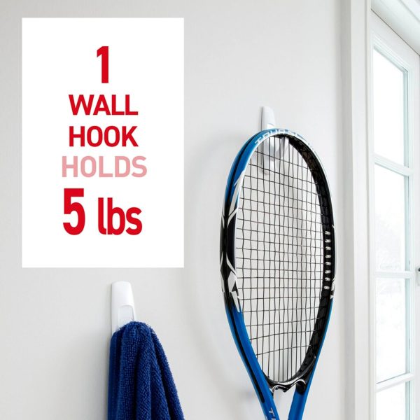 competitive pricing command large utility hooks, holds up to 5 lb, 7 hooks and 12 command strips, damage free hanging wall hooks with adhesive strips, no tools adhesive hooks for hanging christmas decorations one-stop wholesale