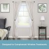 bulk purchase kenney kn74814 chelsea ball end steel curtain holdbacks for curtains and drapes, 2-pack, weathered brown factory discount