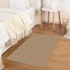 global sourcing kozyfly boho rugs for entryway 2x3 ft small area rugs washable rugs rubber backed front door rug cotton entrance rugs for front porch bathroom kitchen bedroom, tan/brown oem/odm services