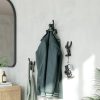 competitive pricing umbra buddy wall hooks – decorative wall mounted coat hooks for hanging coats, scarves, bags, purses, backpacks, towels and more, set of 3, black one-stop wholesale