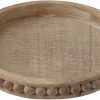wholesale direct whitewashed round decorative wood tray bulk purchase at factory prices
