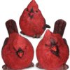 dropship from factory banberry designs cardinal figurine birds decoration - set of 3 styles - 4 inch high mass production supply