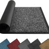 global sourcing mibao dirt trapper door mat for indoor&outdoor, 17" x 29.5", black&gray, washable barrier door mat, heavy duty non-slip entrance rug shoes scraper, super absorbent front door mat carpet oem/odm services