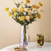 oem/odm services fantesticryan modern glass vase irised crystal clear glass vase for home office decor (neon clear) affordable bulk deals