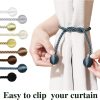 bulk purchase curtain tiebacks outdoor elegant decorative tie backs modern rope tiebacks for drapes window curtain holdbacks for draperies (blue, 2) factory discount