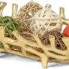 wholesale direct red co. 14” x 3” large decorative oval aluminum golden branch reef centerpiece tray bulk purchase at factory prices
