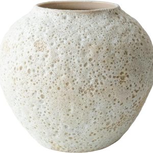 oem/odm services white ceramic vase flower vase, big textured round vase for centerpieces, kitchen, living room, bedroom decor gifts (8" x 8.5" x 8.5") affordable bulk deals