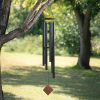 producer to buyer woodstock wind chimes of neptune wind chimes for outside, 54" black large deep tone wind chime décor for outdoor garden, patio, porch, encore collection discounted pricing