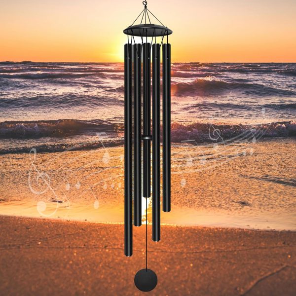 producer to buyer large wind chimes for outside deep tone, 65" deep tone wind chimes for outside porch garden patio balcony memorial room decor, memorial wind chimes sympathy gift for loss of loved one discounted pricing