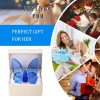 dropship from factory kanpura blue crystal butterfly figurine,flying butterfly figurine, glass butterfly ornament,crystal animal collectible for home decor mass production supply