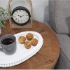 wholesale direct auldhome wood beaded tray (white), decorative farmhouse style oval wooden tray bulk purchase at factory prices