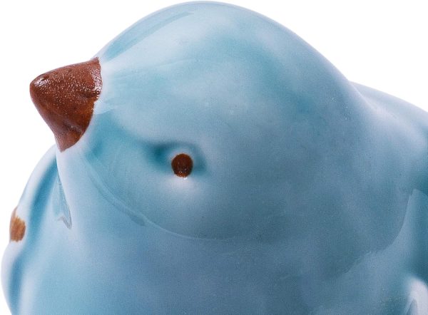 dropship from factory distressed finish ceramic bird figurine home decor - assorted set of 3 mass production supply