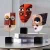 dropship from factory wink - handcrafted statues resin abstract sculpture for home decor modern,african art tribal figurines decorations items accents influencer picks for bookshelf,tv stand,living room,nightstand mass production supply