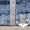 global sourcing modern washable area rug, 2x3 navy and grey small bath rug soft non-slip abstract entryway mat, indoor floor mat accent carpet for bathroom enterance oem/odm services