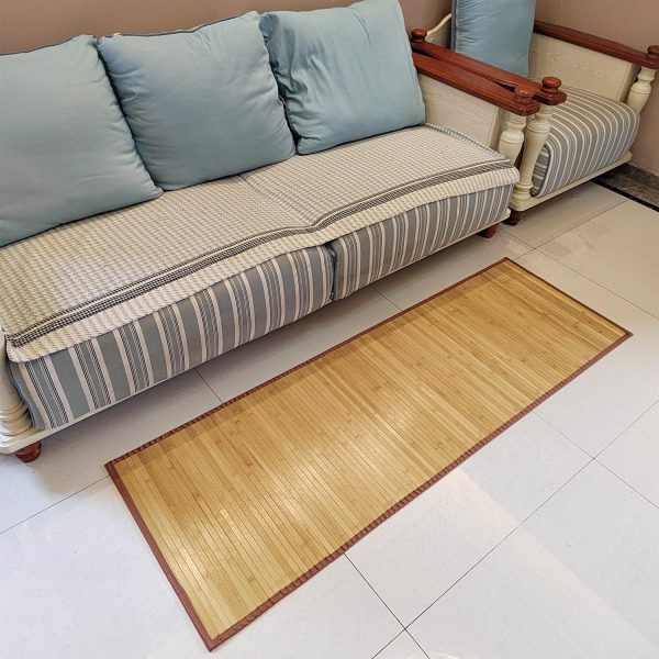 manufacturer direct hjjkkh area rug non-slip roll runner 118x23.6inches, non-skid floor mat for living room, indoor outdoor patio kitchen carpet rayon derived from bamboo trade price