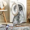 global sourcing door mat 2x3 rug, small boho area rug for living room, machine washable kitchen rugs non-slip, entry mat indoor low pile throw floral rugs grey carpet for bedroom, entryway, hallways oem/odm services