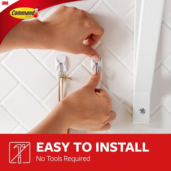 competitive pricing command small wire toggle hooks, 16 hooks and 24 command strips, damage free hanging wall hooks with adhesive strips, adhesive hooks for hanging christmas decorations, holds up to 0.5 lb one-stop wholesale