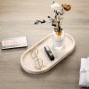 wholesale direct koville turkish natural travertine tray, 12"x6" vanity decorative marble tray for countertop organizer, catchall tray for perfume, candles, jewelry dish tray bulk purchase at factory prices