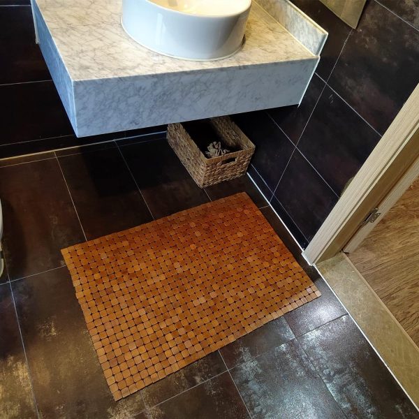manufacturer direct hjjkkh bamboo bath mat with 23.6x35.4 inch,nature bamboo wooden bathroom mat,non slip and foldable floor shower bath mat for bathroom,bathtub,shower,sauna,hot tub trade price