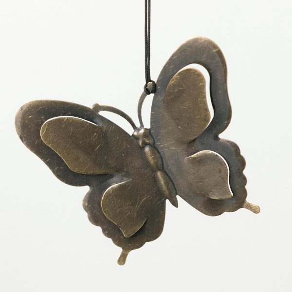 producer to buyer woodstock wind chimes my butterfly chime, bronze aluminum tubes, small 21-inch, light airy sound wind chime for outdoor decor for garden discounted pricing