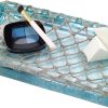 wholesale direct avanti linens - decorative tray, resin countertop organizer, beach inspired bathroom accessories (seaglass collection) bulk purchase at factory prices