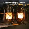 custom wholesale 2 pack vintage lantern flickering flame rechargeable led retro camping lights 4 modes remote control battery powered outdoor lamp hanging lanterns oem/odm services