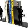 supplier direct superhero bookends | decorative bookends for shelves | non-skid book holders for shelves, table | unique home/office decor | heavy bookends| metal book ends| 7x5.5x4 inches each wholesale prices