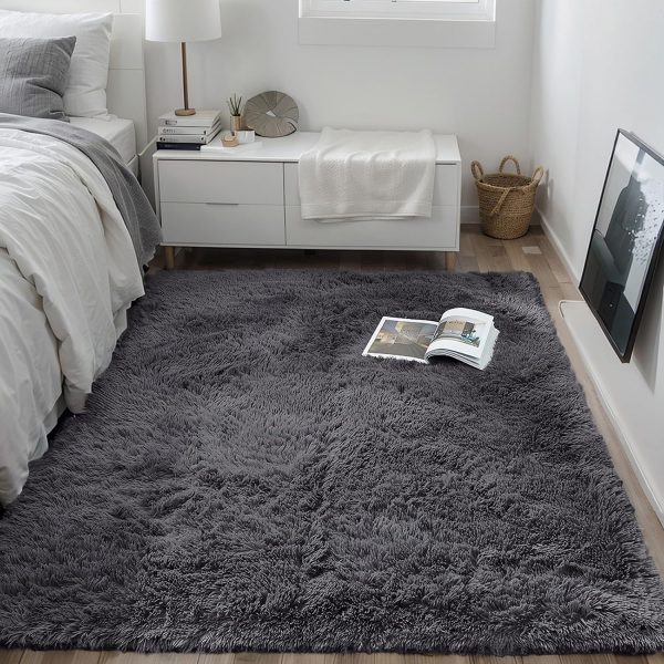 global sourcing poboton small throw rugs for bedroom, 3x5 non slip mini area rug, fluffy washable rug, affordable fluffy grey carpet, door entryway indoor inside front entrance dog mat, home decor aesthetic, nursery oem/odm services