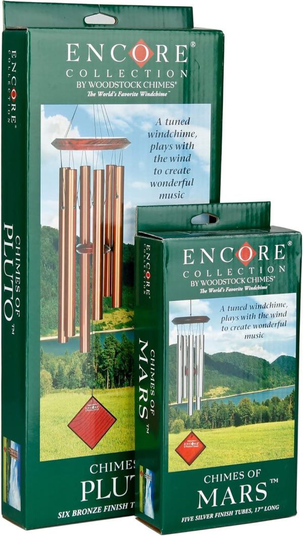 producer to buyer woodstock wind chimes of neptune wind chimes for outside, 54" black large deep tone wind chime décor for outdoor garden, patio, porch, encore collection discounted pricing