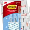 competitive pricing command medium clear wire toggle hooks,10 hooks and 12 command strips, damage free hanging wall hooks with adhesive strips, adhesive hooks for hanging christmas decorations, holds up to 2 lb one-stop wholesale