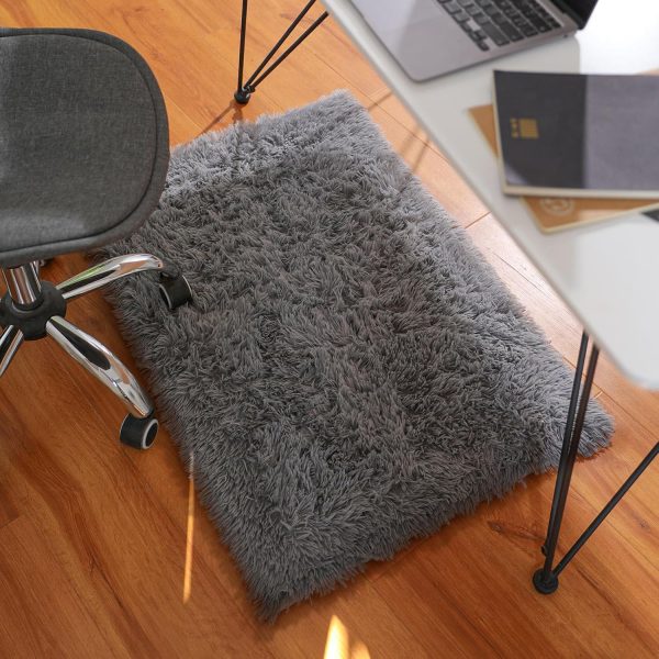 global sourcing ophanie small throw rugs for bedroom, 2x3 non slip mini area rug, affordable fluffy grey carpet, door entryway indoor inside front entrance dog mat, home decor aesthetic, nursery oem/odm services