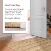 manufacturer direct nuloom 3x5 rigo jute hand woven area rug, natural, solid farmhouse design, natural fiber, for bedroom, living room, dining room, hallway, office, kitchen, entryway trade price