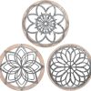 bulk purchase bigkjybc 3 pieces thicken farmhouse wall decor rustic wood round wall art hanging decoration for living room bedroom home indoor outdoor office apartment size 11.8 * 11.8in trade price