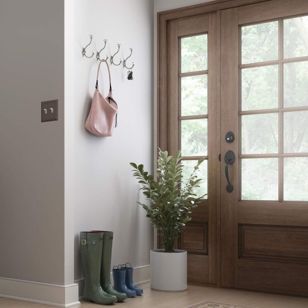 competitive pricing liberty 128734 acrylic facets design coat and hat hook, satin nickel and clear one-stop wholesale